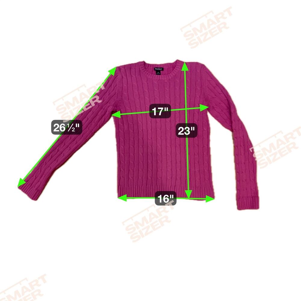 Steve & Barry's Pink Cableknit Sweater Size M Fisherman‎ Chunky Cotton Preppy - Picture 8 of 8